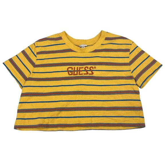 GUESS Originals 1961 Striped Crop Tee Sz Medium - Picture 2 of 5
